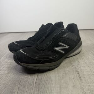 New Balance 990v5 Made In USA Black Women's Sz 9.5 Black Suede Athletic Shoes E